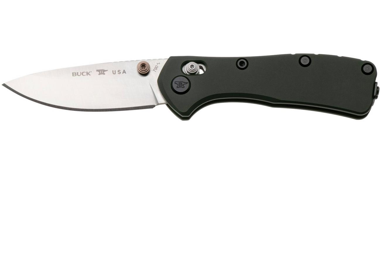 Buck 790 Mini Range Elite 0790GRS Satin MagnaCut, Green Aluminum, zakmes