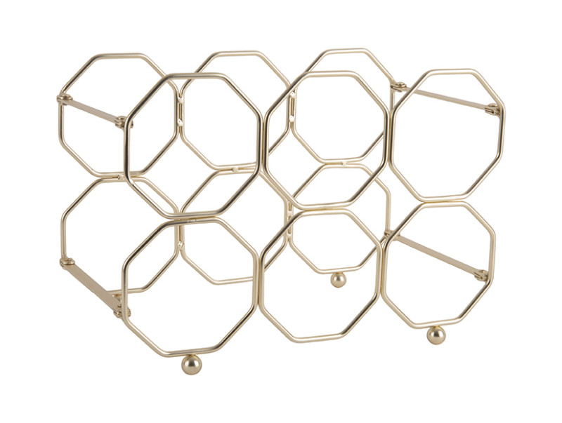 Wine Rack Honeycomb PT3474GD Gold