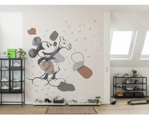 Fotobehang vliesbehang IADX5-045 Into Adventure Disney Mickey Organic Shapes 5-delig. 250x280cm