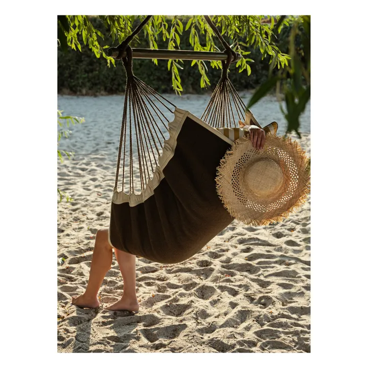Broste Copenhagen Chaise à suspendre Paloma | Vert kaki
