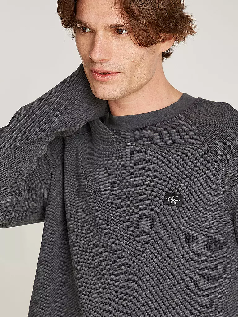 CALVIN KLEIN JEANS Pullover grau