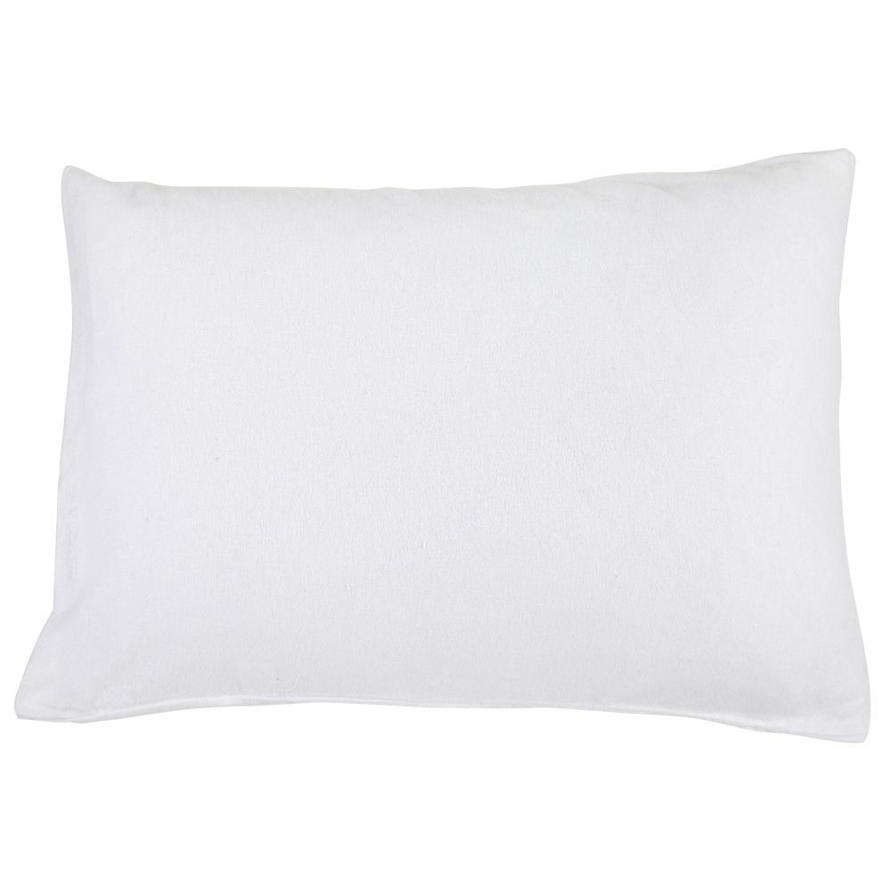 Protège oreiller 50x70cm molleton blanc