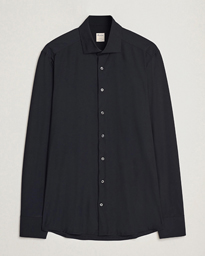 Stenströms Slimline Stretch Jersey Shirt Navy