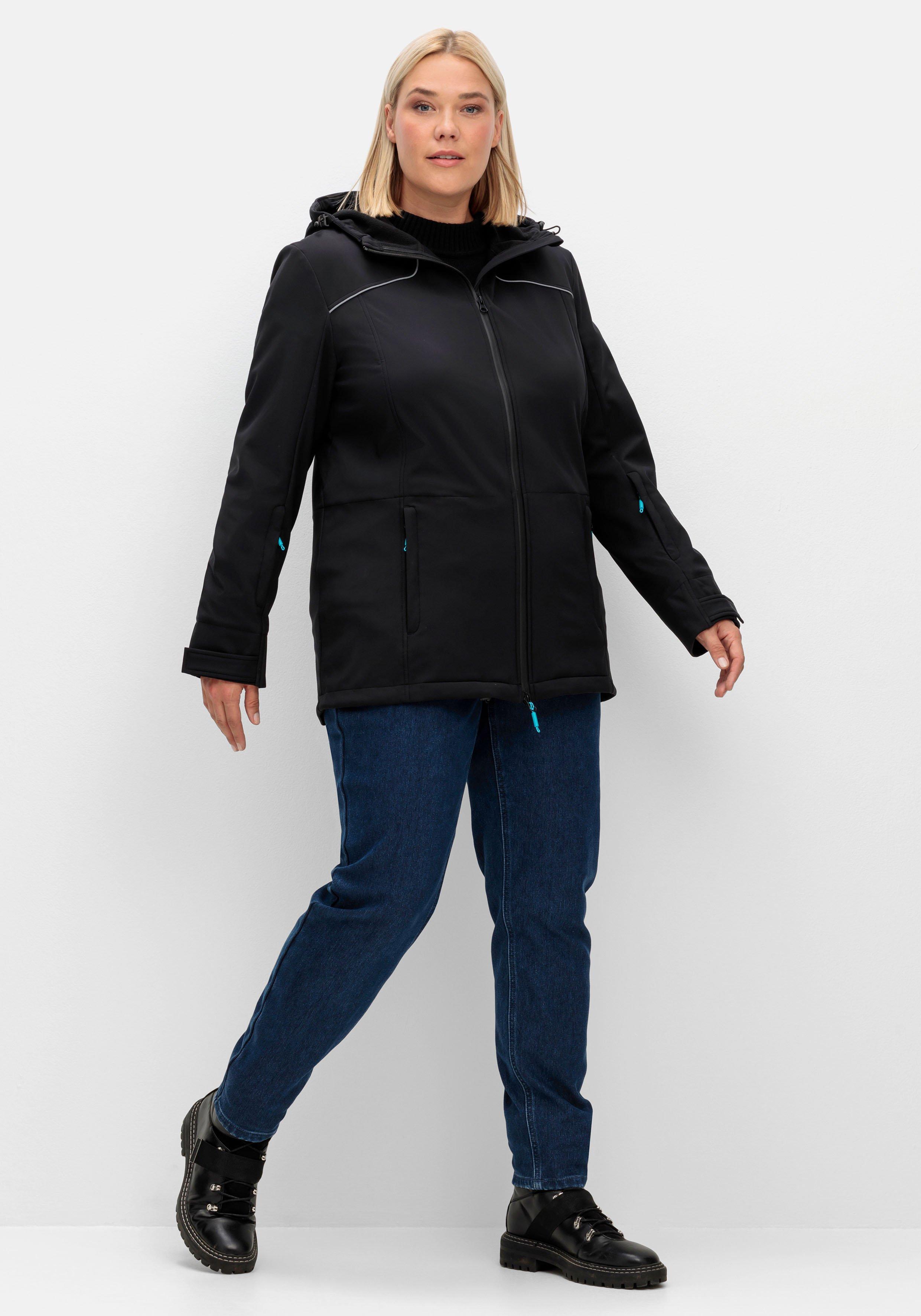 Skijacke aus Softshell, wasser- und windabweisend