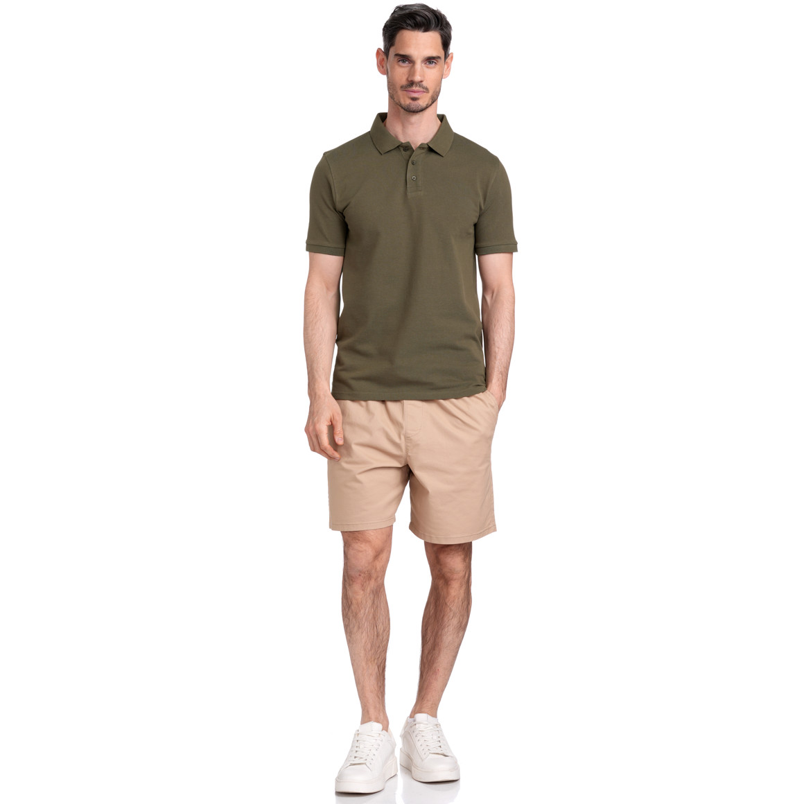 VanVaan Herren Poloshirt in Piqué-Qualität dunkelgrün
