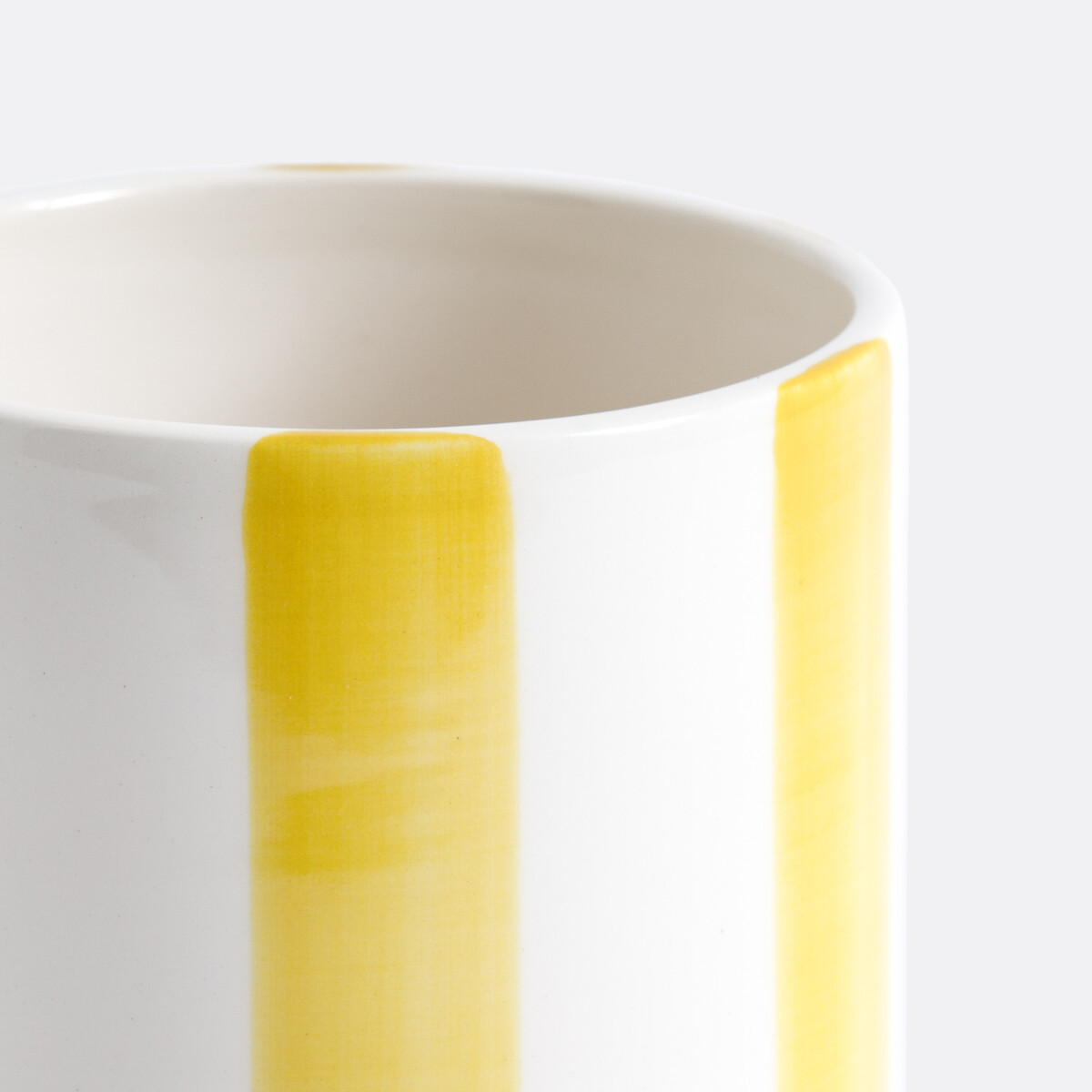 LA REDOUTE INTERIEURS<br>Vaso de cerâmica listrado, Alt.18 cm, Jaoma