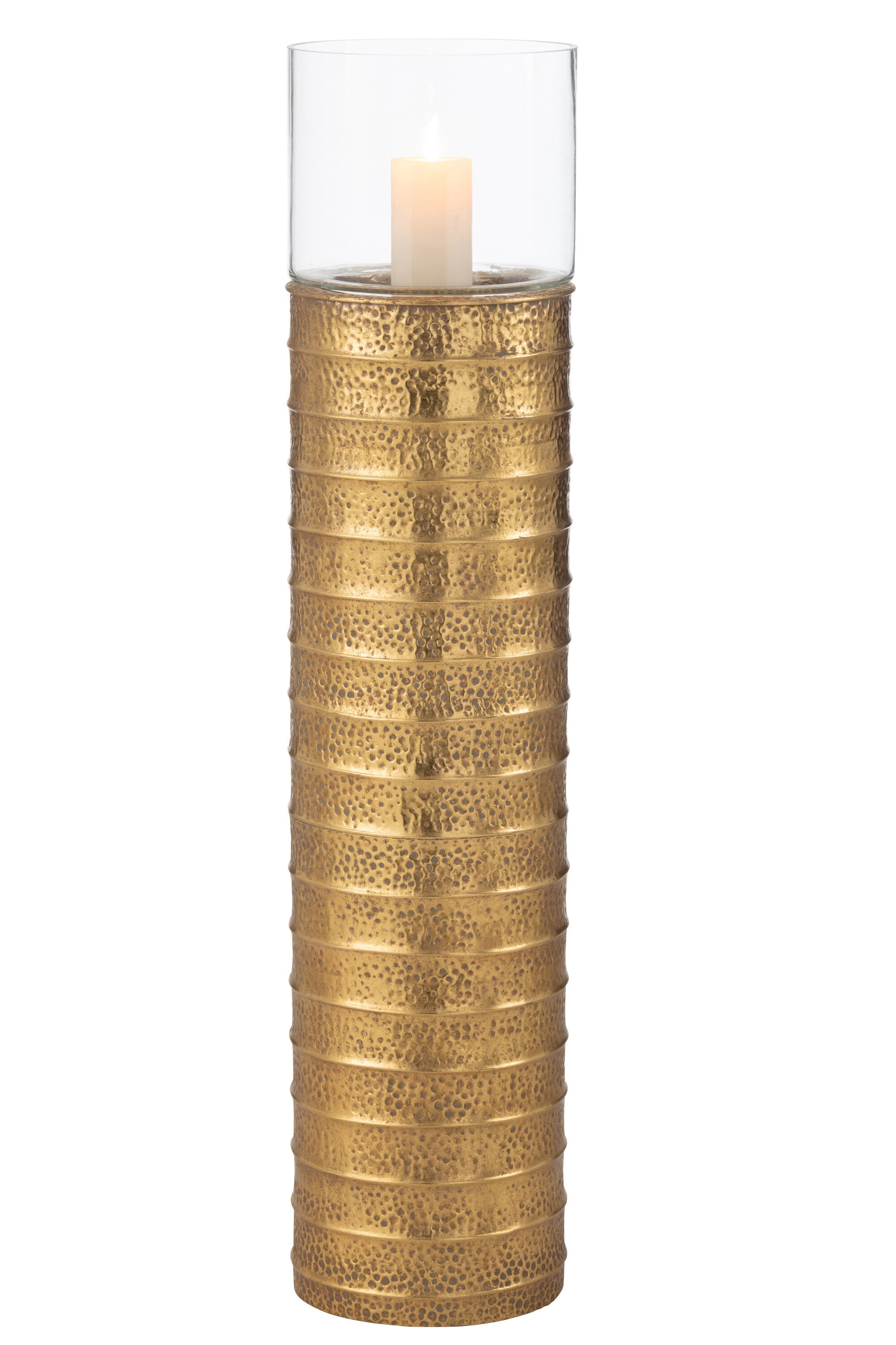 J-Line decoratie Aap Fiets - polyresin - goud - large