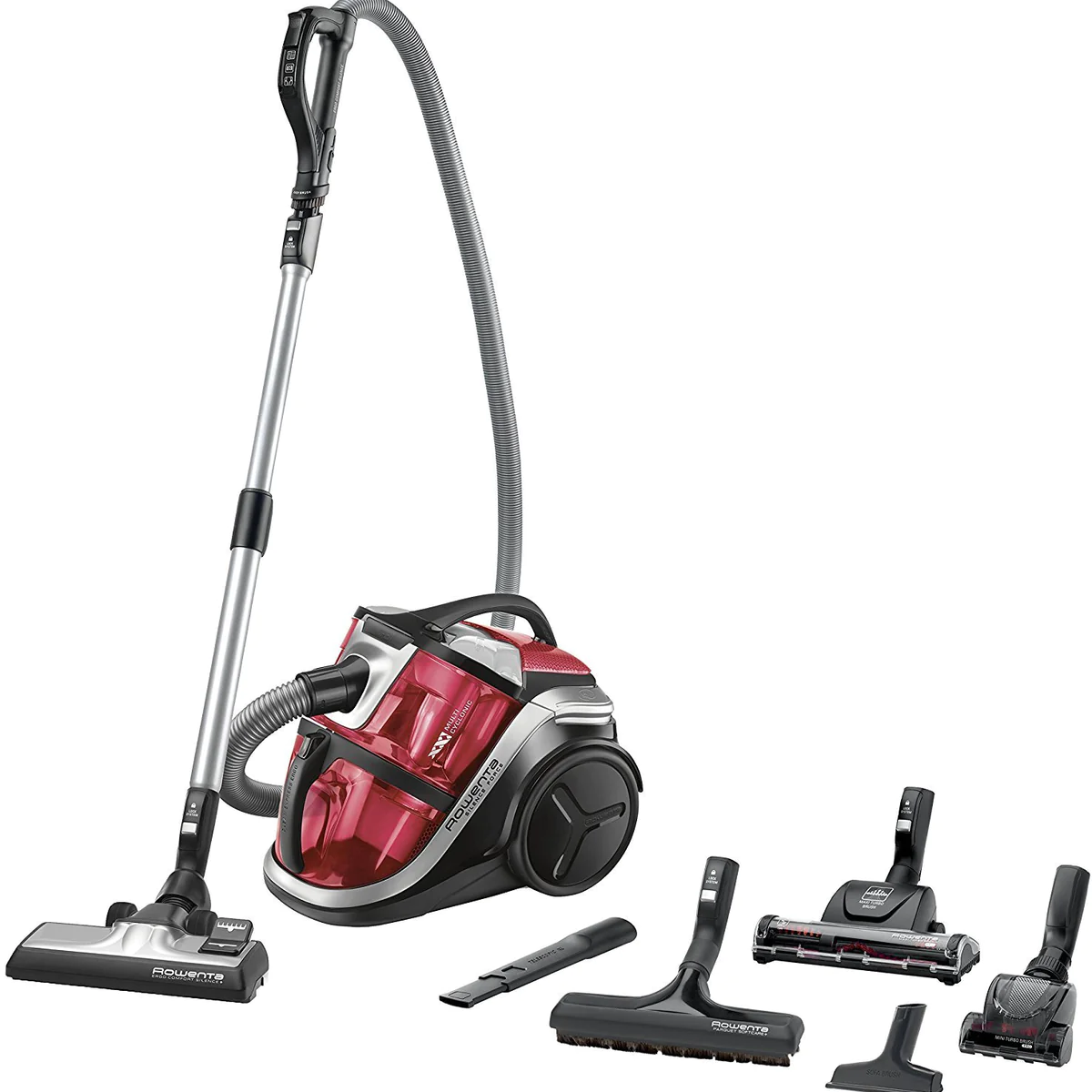 Aspirateur sans sac Multi Cyclonic de 2L 750W rouge gris noir Rowenta