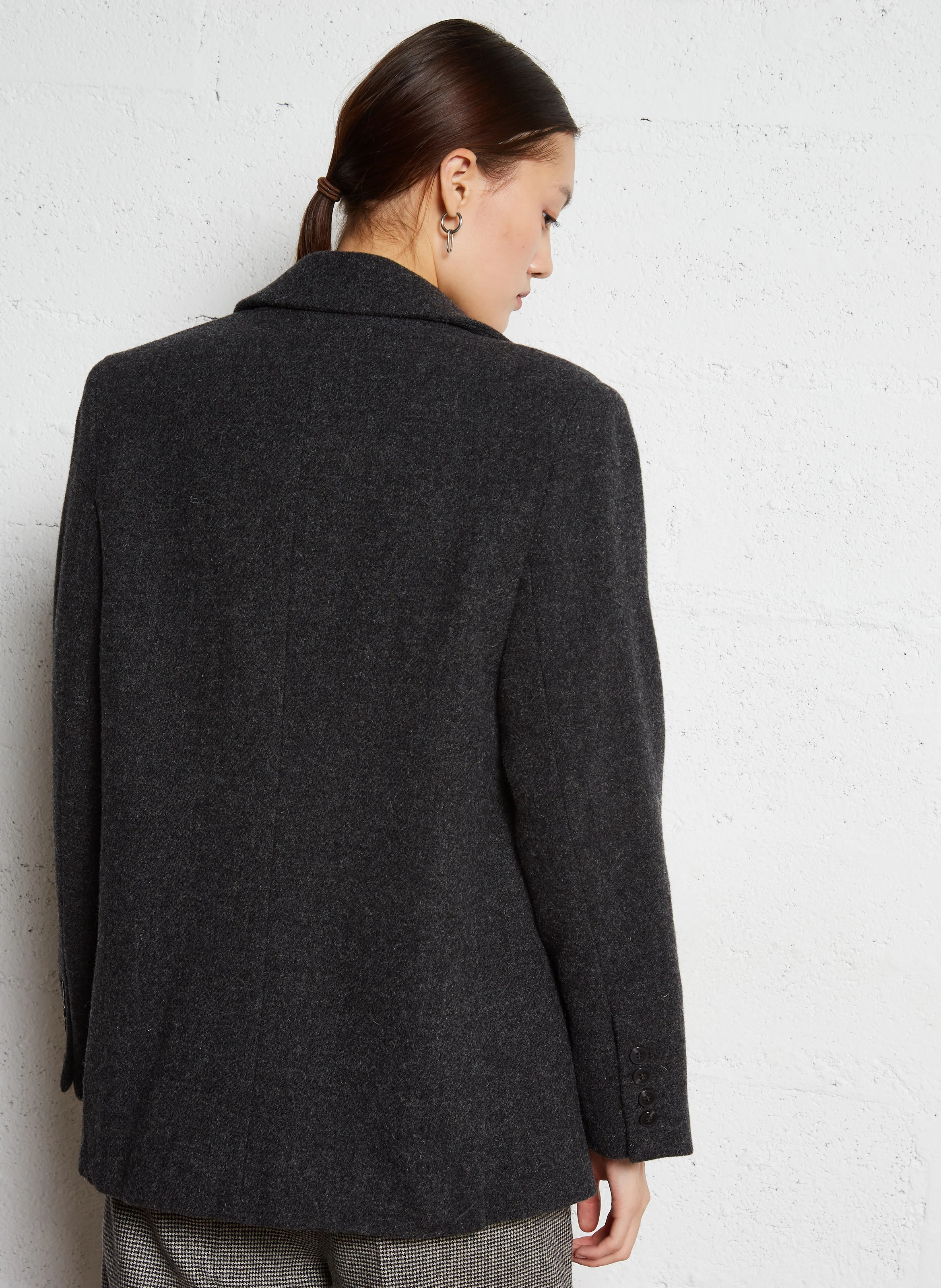 IRVING - Veste de tailleur droite en laine | Gris