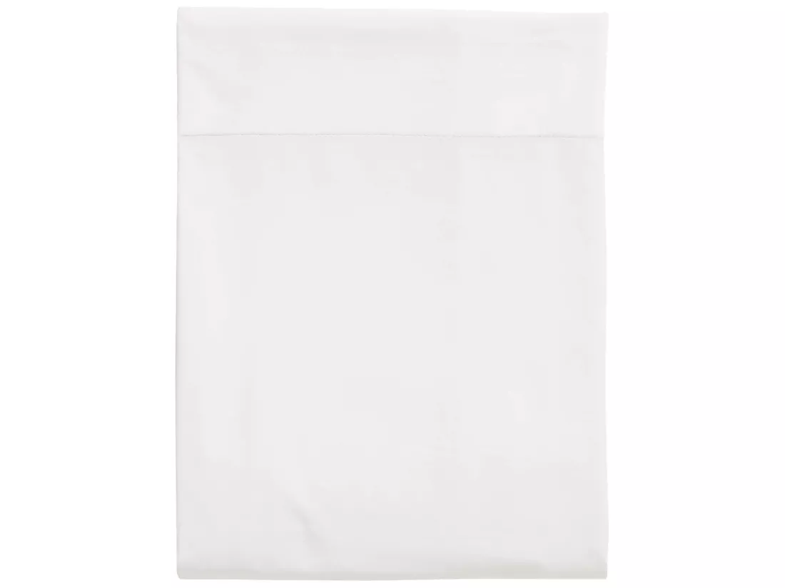 Drap plat 100% coton blanc 240x310 cm