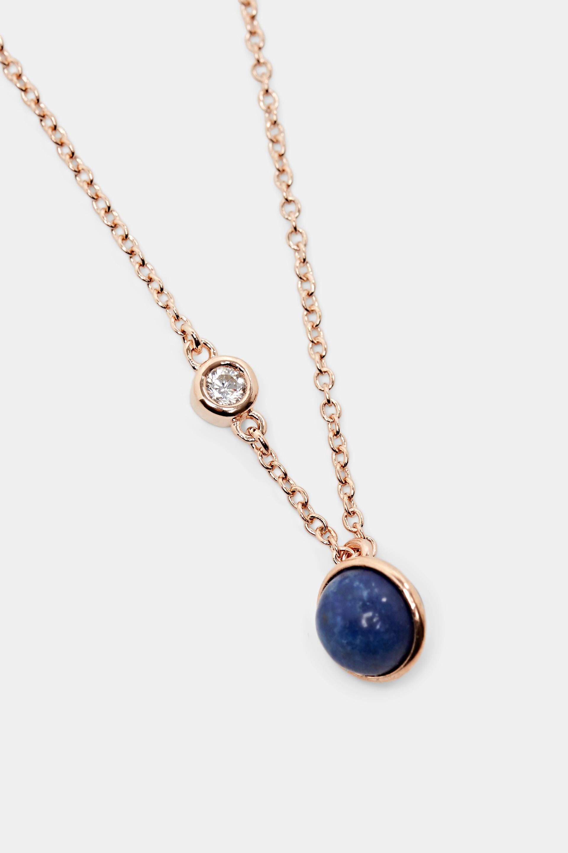 Collier orné de strass, argent sterling