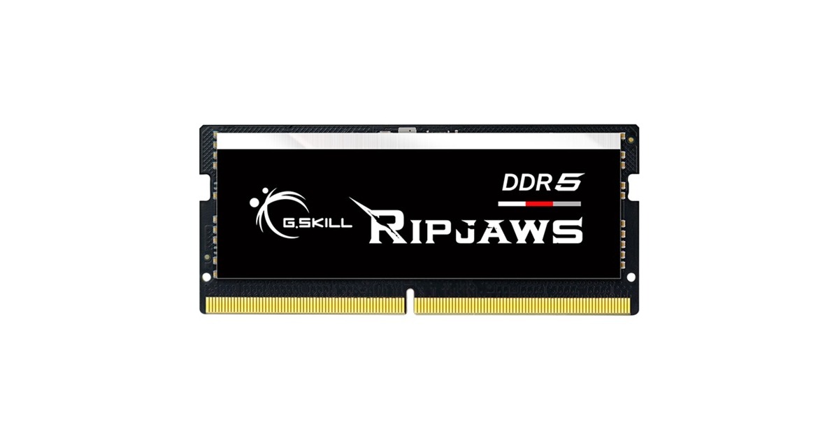 G.Skill32 GB DDR5-5600 laptopgeheugen  (Zwart, F5-5600S4645A32GX1-RS, Ripjaws, XMP)