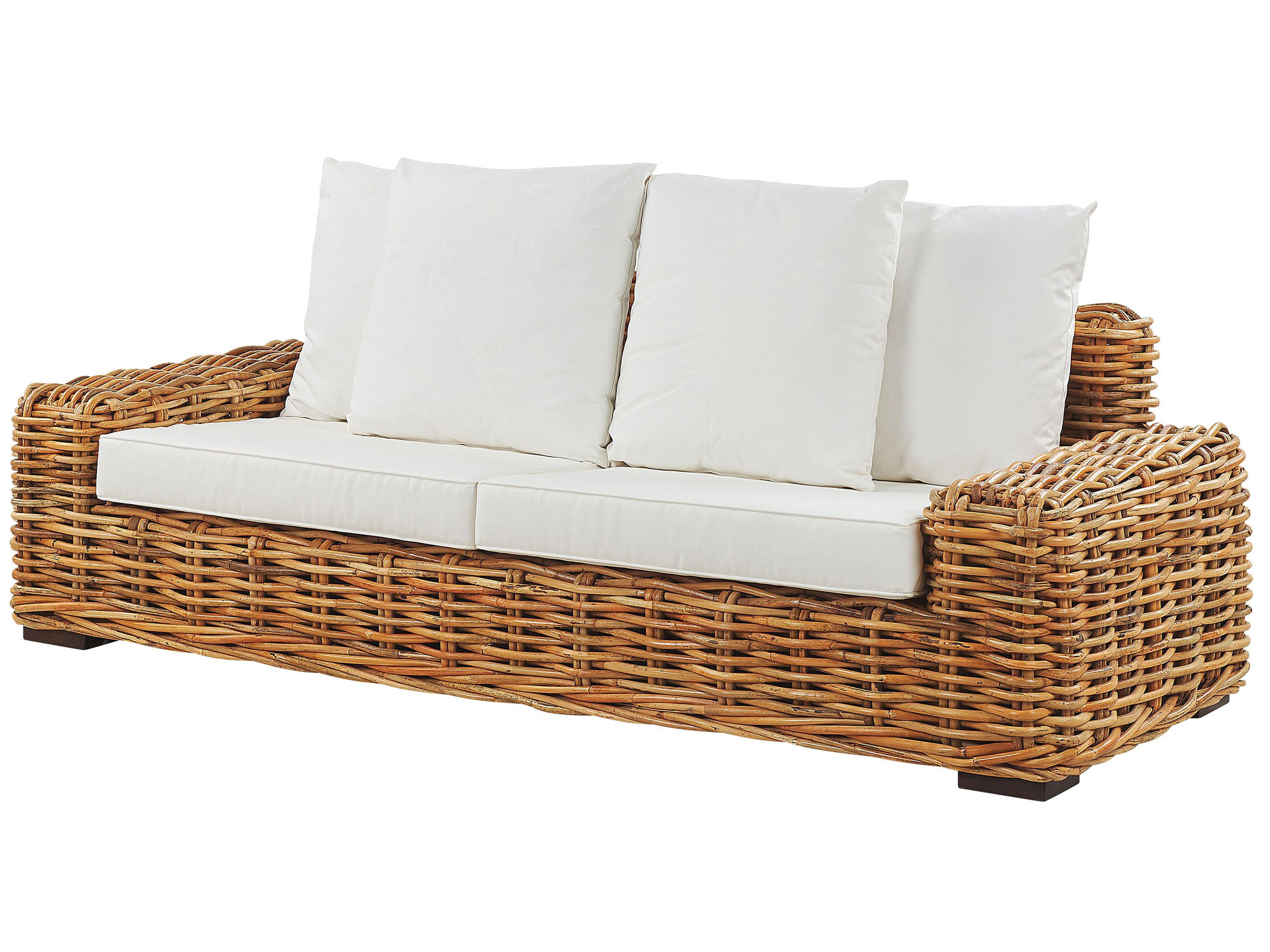 Tuin loungebank 3-zits FORLI Rotan Natuurlijk