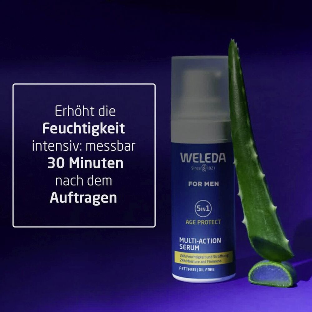 Weleda For Men 5in1 Multi-Action Serum - für 24h-Feuchtigkeit und straffe Haut