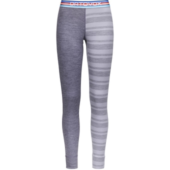 Ortovox 185 Rock'n'Wool Long Funktionshose Grey Blend Damen