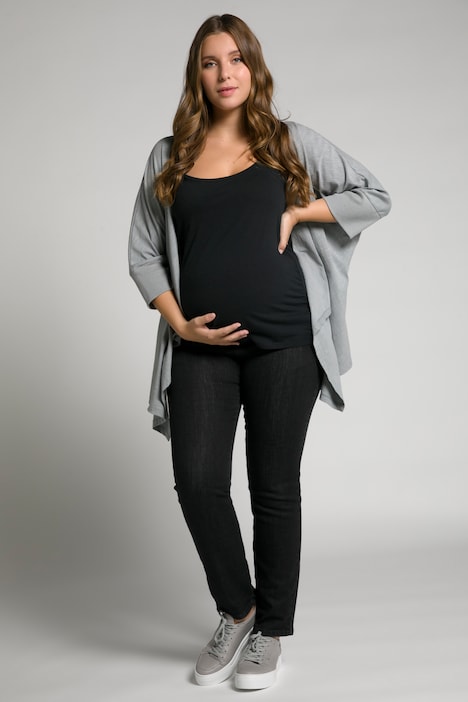 Bellieva-Jeans Sammy, Jerseyeinsatz, breiter Bund, GOTS, Biobaumwolle