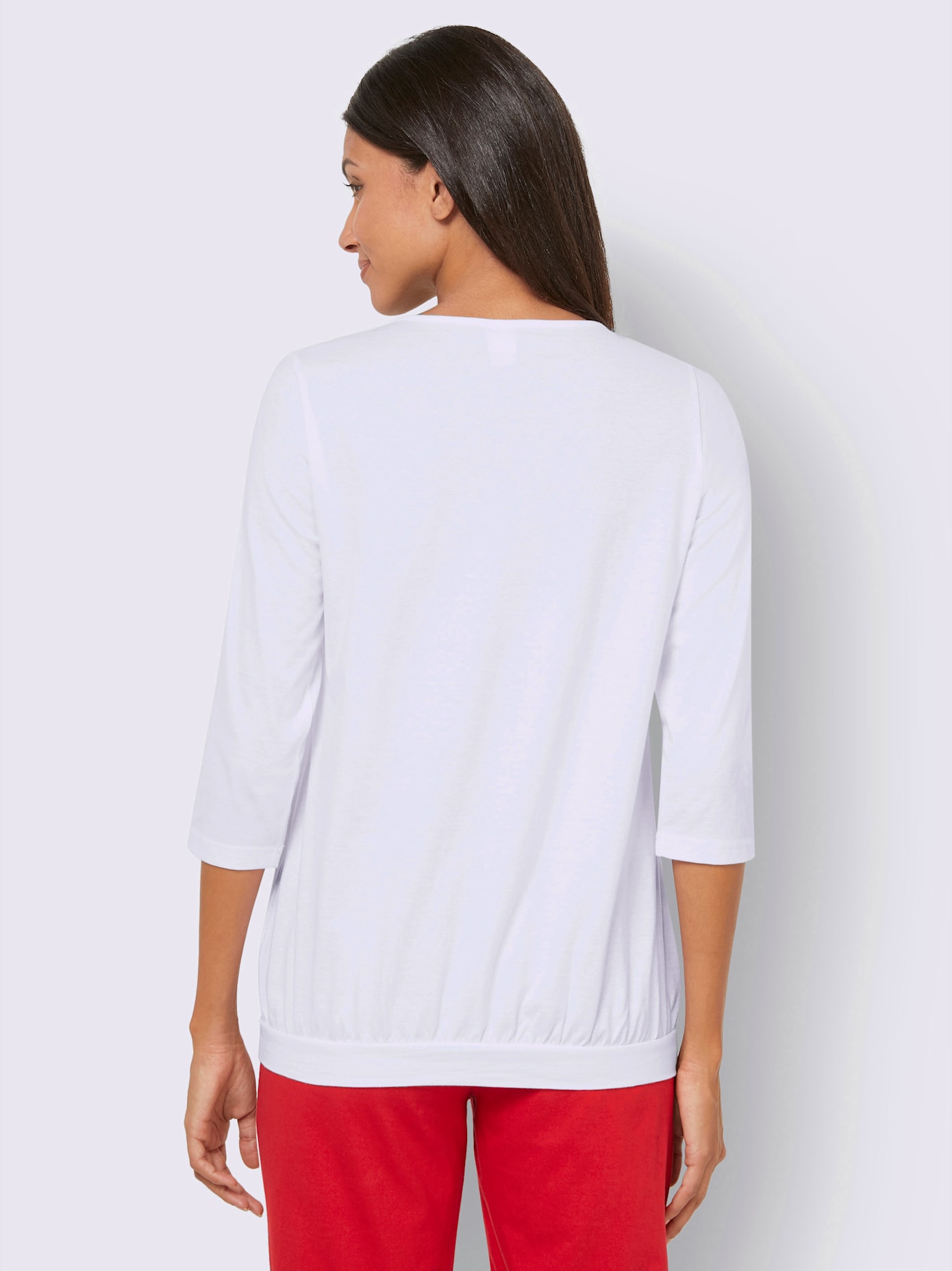 T-shirt de loisirs imprimé plumes