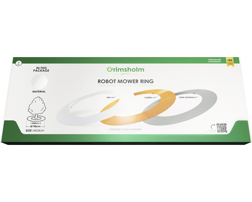 Randring Robotmaaierring 60/90cm voor robotmaaiers, cortenstaal