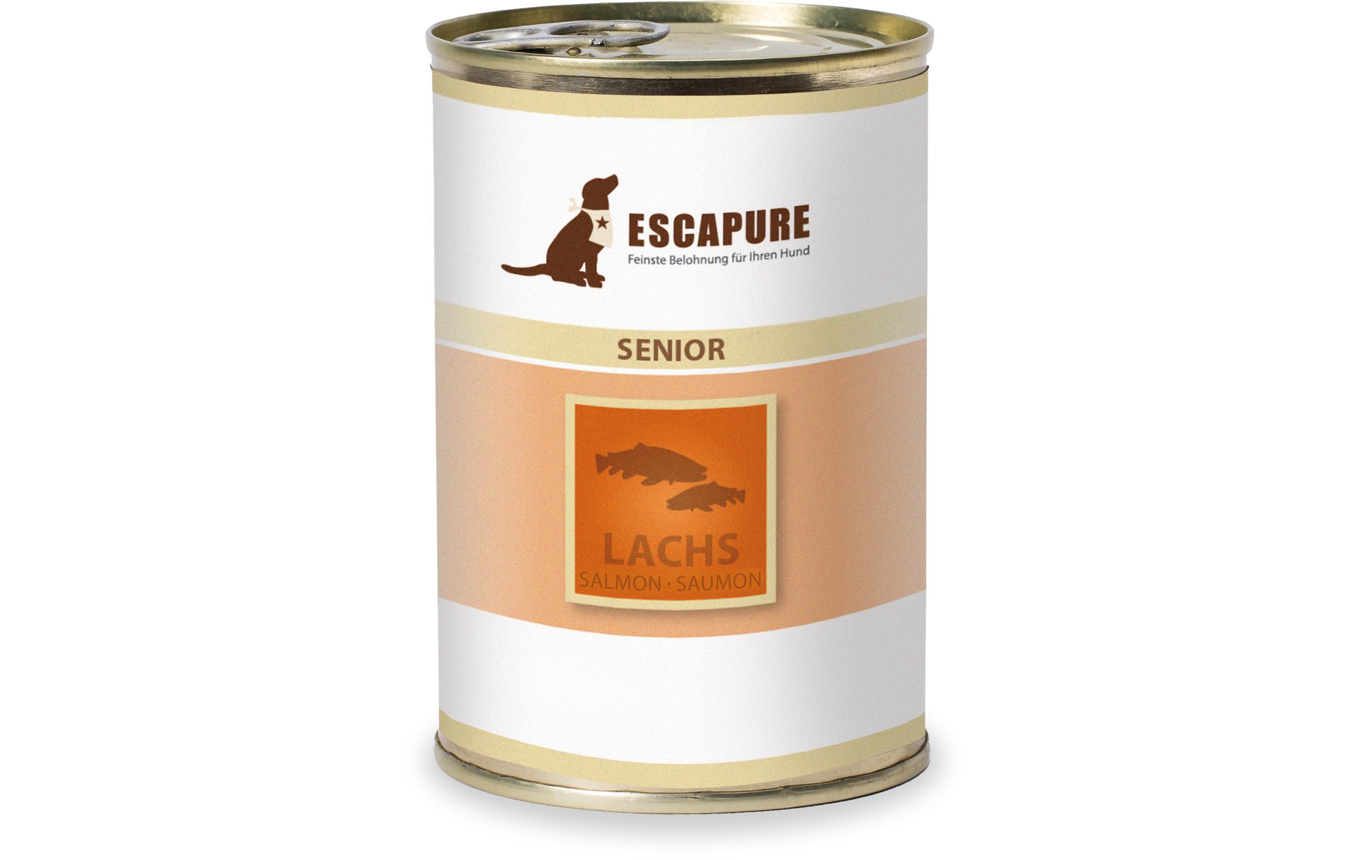 Nassfutter Senior Menü-Lachs, 6 x 400 gAlleinfutter für Senior Hunde