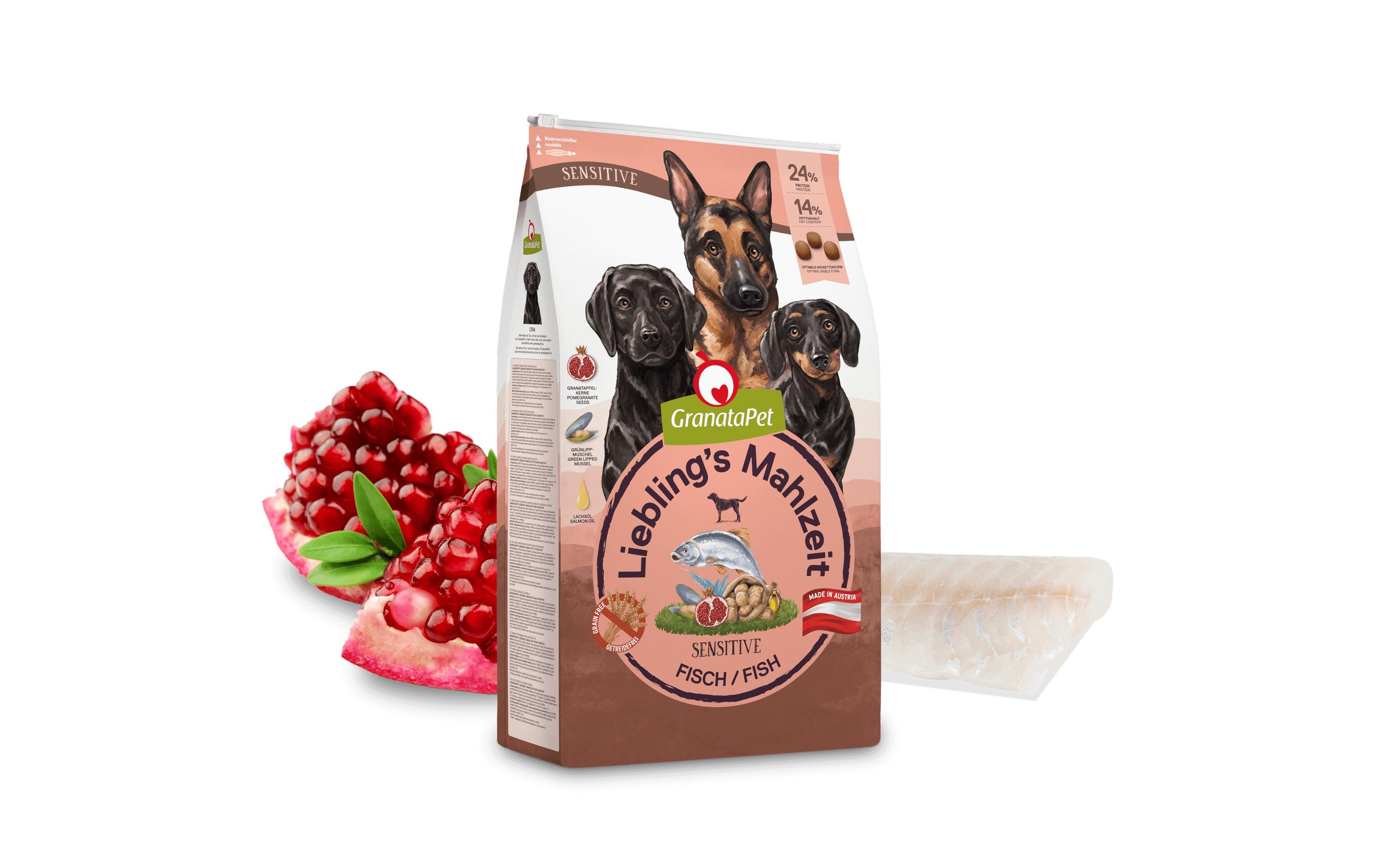 Trockenfutter Liebling's Mahlzeit Fisch Sensitive 10 kgAlleinfuttermittel für ausgewachsene Hunde