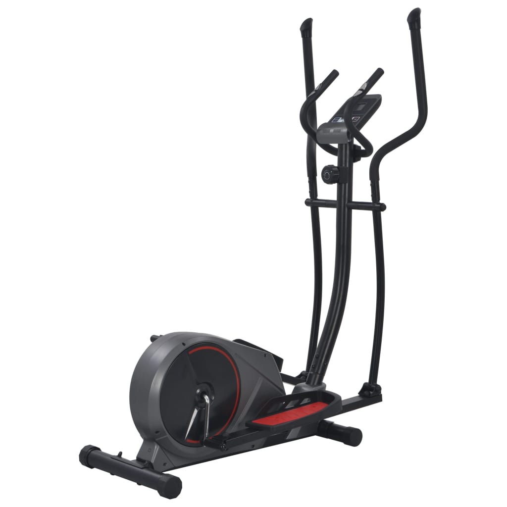 Bicicleta elíptica magnética Vidaxl com monitor de frequência cardíaca