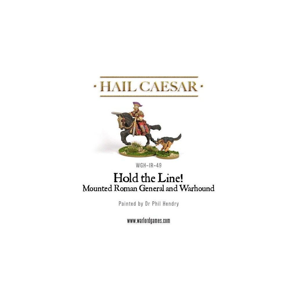 Hail Caesar- Early Imperial Romans: Mounted Roman General and Warhound