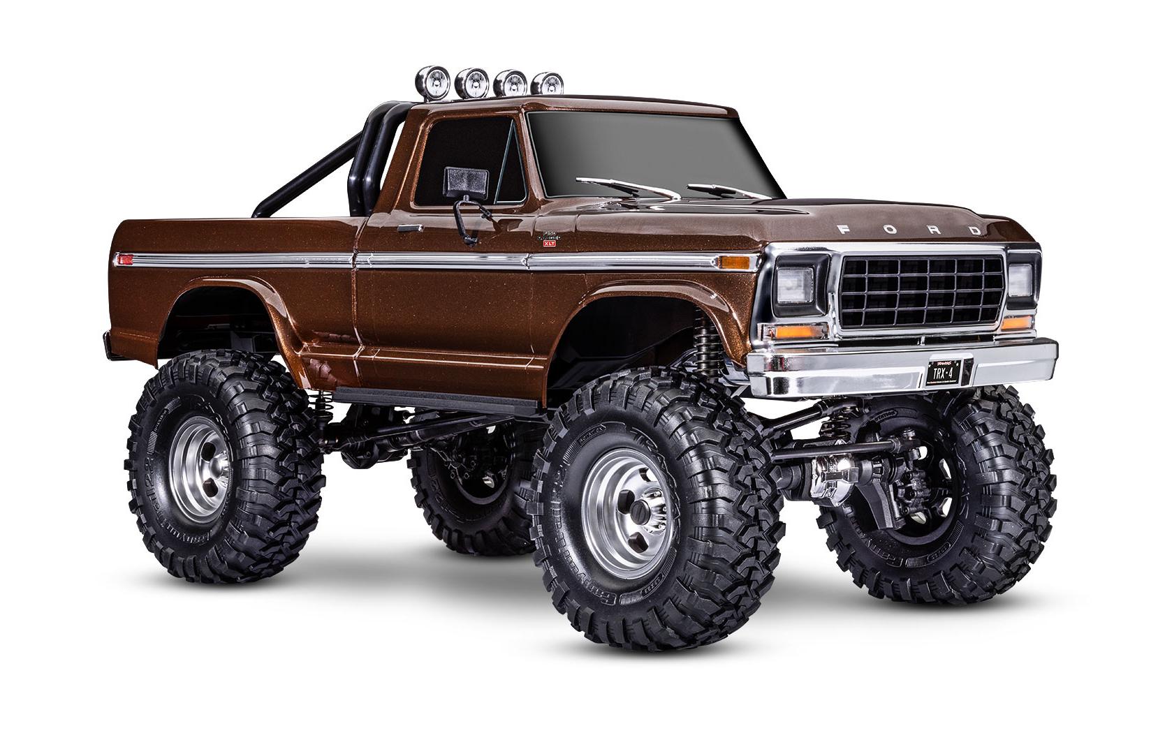 Scale Crawler TRX-4 Ford F-150 XLT HighTrail Braun ARTR 1:10<br>Rockcrawler mit 1979 Ford F-150 Pickup Karosserie