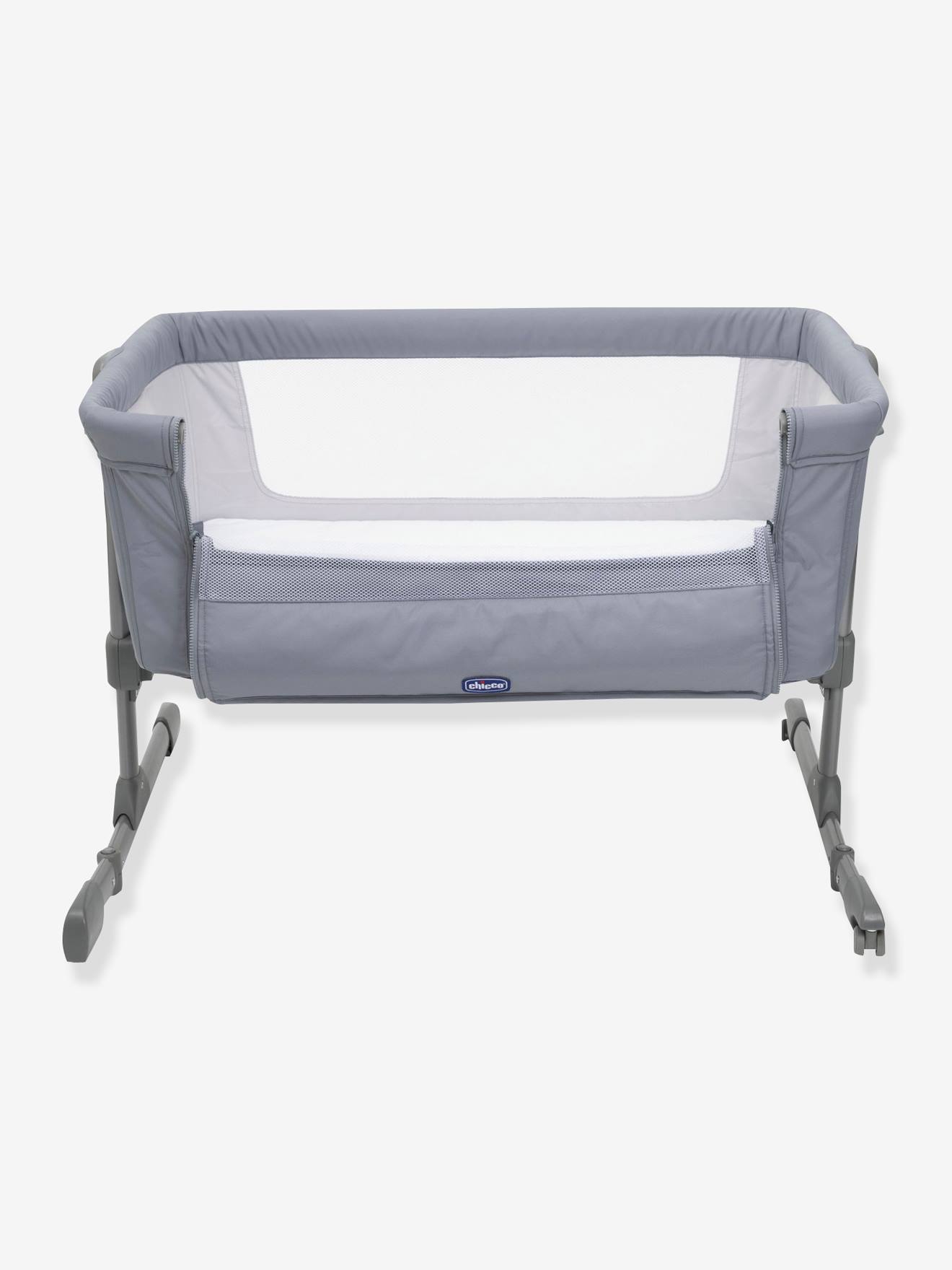 Berço Chicco Next2Me Essential para dormir junto com a família, azul