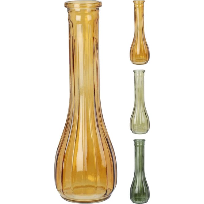 Glasvase - ca. 21 cm hoch - 1 Stück