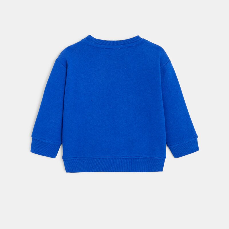 Sweat bébé molleton brodé bleu Catimini Bleu