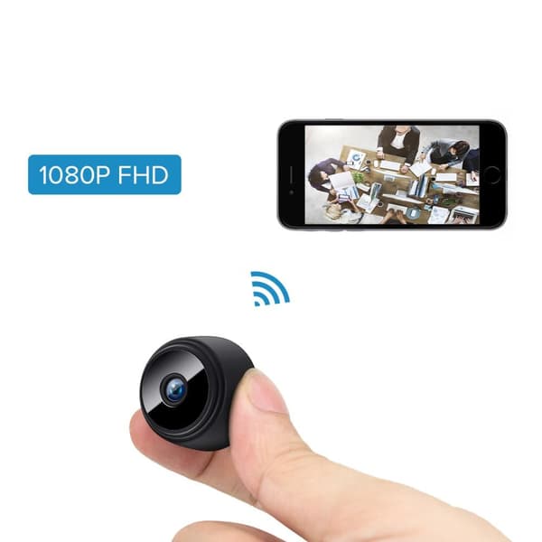 W9 Mini Spy Kamera Trådløs Wifi IP Hjemmesikkerhetskamera HD 1080P