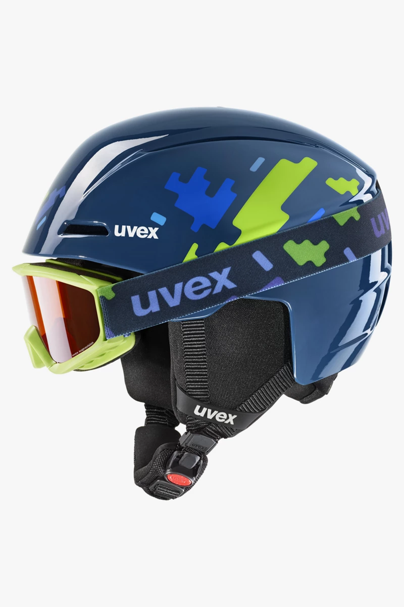 uvex viti Kinder Skihelm + Brille