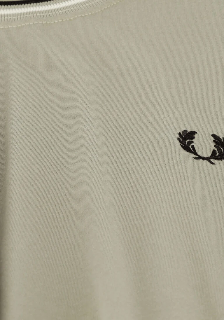 FRED PERRY groene fred perry t-shirt twin tipped t-shirt