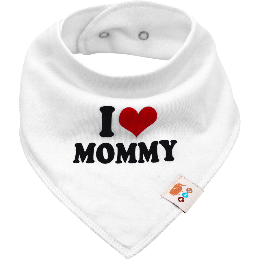 M.M.C. Lätzchen 6 PACK I Love Mommy Daddy Dreieckstücher Halstücher Mädchen Set