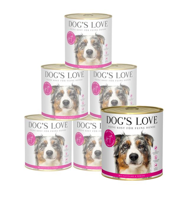 DOG'S LOVE Nassfutter für Hunde Adult, 6 x