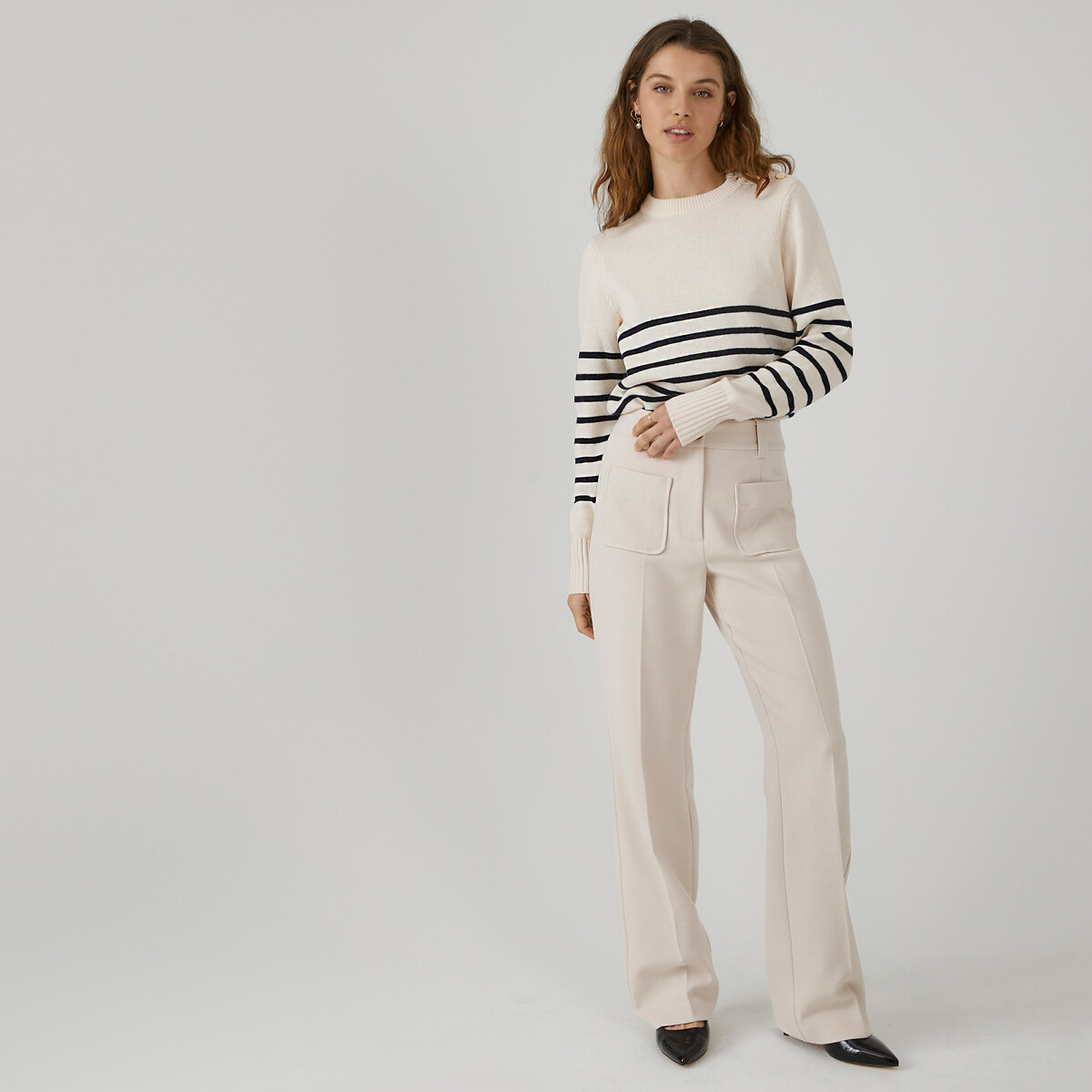 COLEÇÕES LA REDOUTE<br>Flare broek, Assinatura FELICIEN