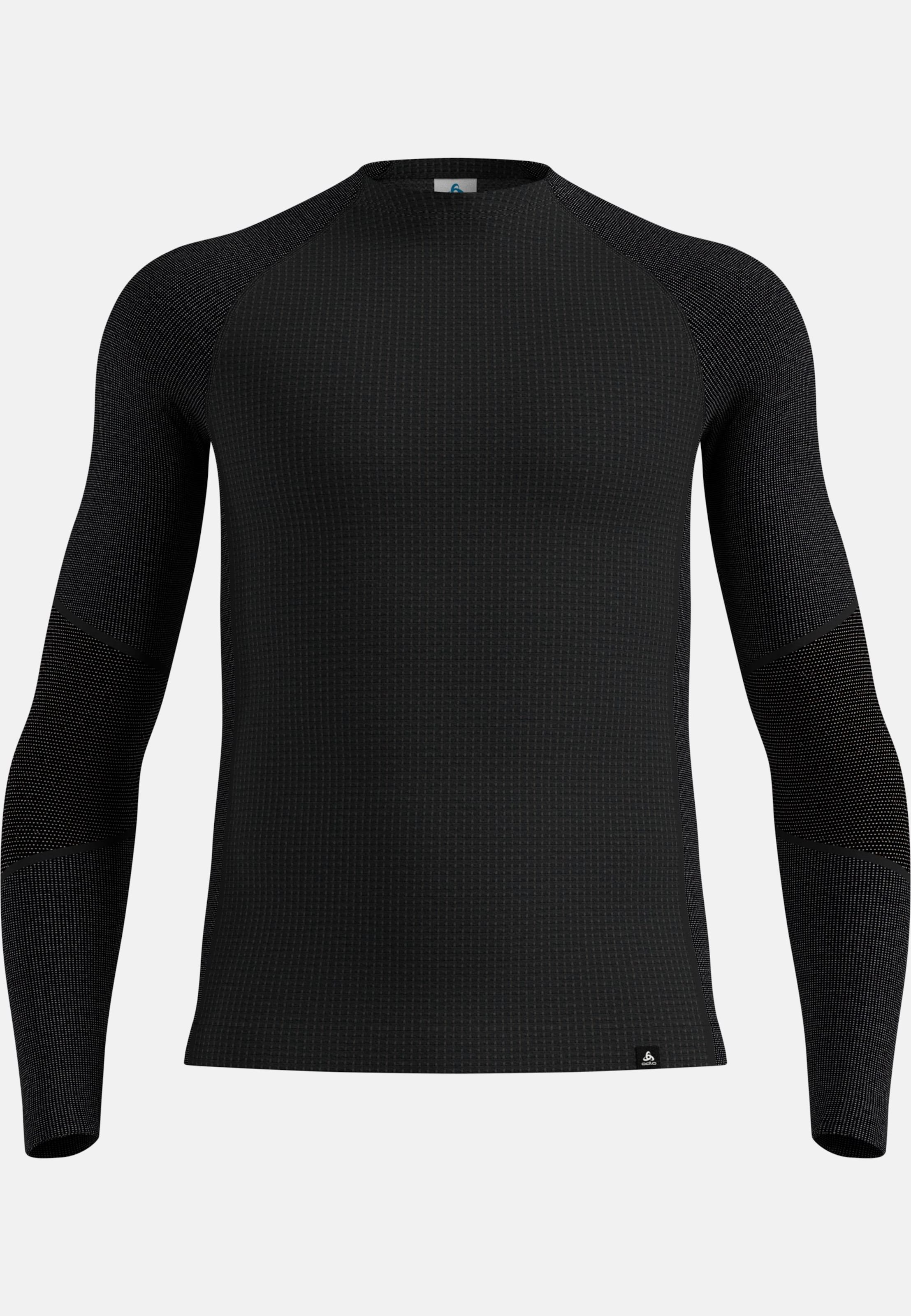 Seamless Performance Wool Funktionsshirt mit Rundhalsausschnitt in black