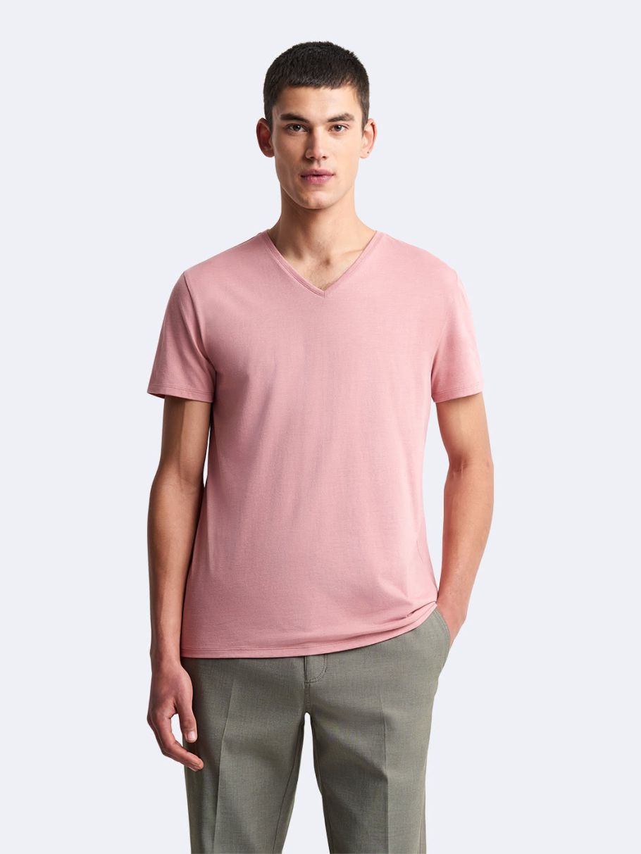 Tee-shirt col v uni