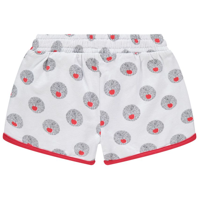 Short en jersey imprimé all-over - Blanc