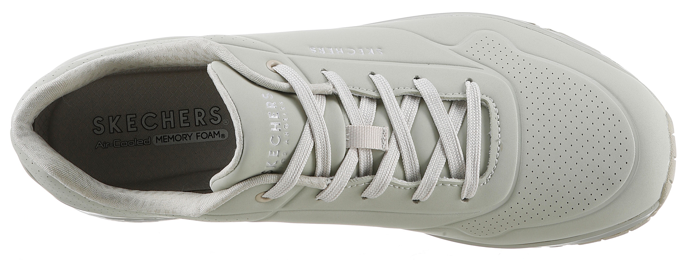 Skechers Wedgesneaker »UNO STAND ON AIR«  Freizeitschuh, Halbschuh, Schnürschuh weich gepolsterte Innensohle