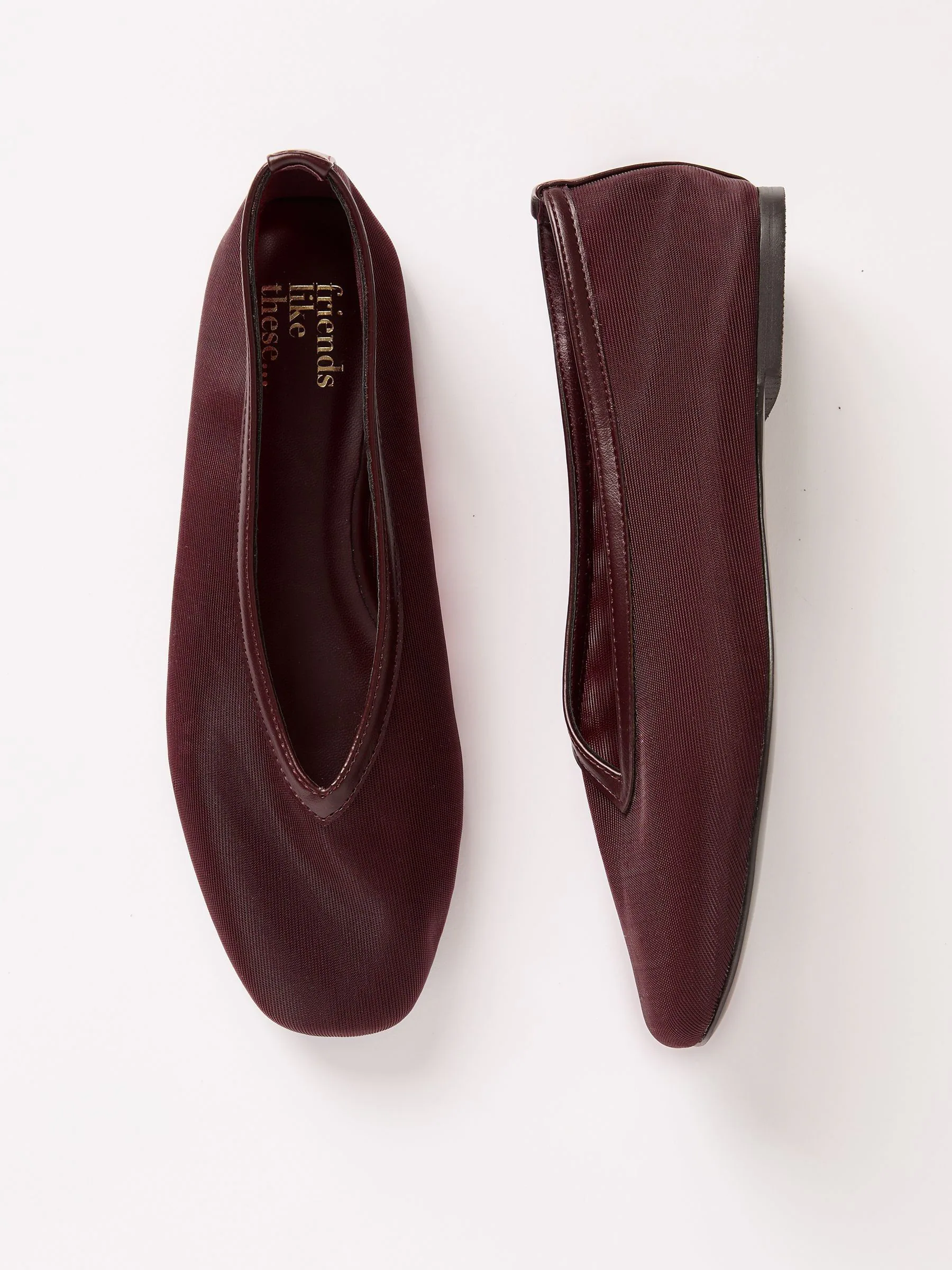 Friends Like These Flat Mesh Slip-On Ballerina Shoes