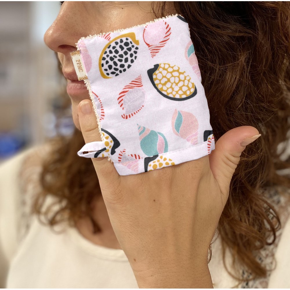 Mini-Gant Démaquillant Coquillages Et Crustacés
