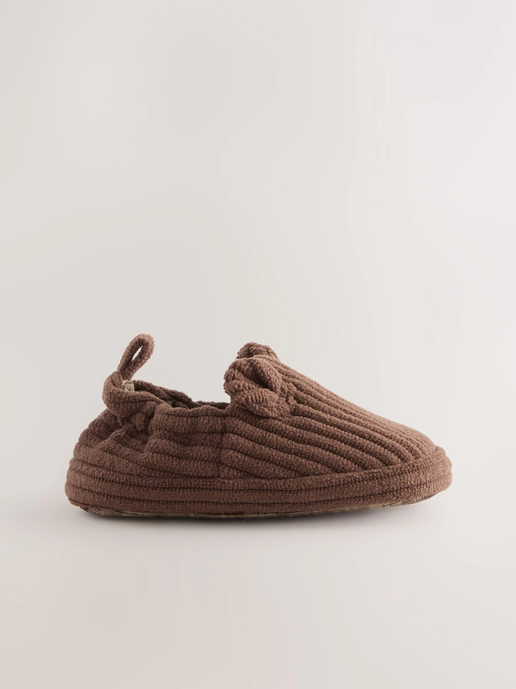Chocoladebruin beer - Instapschoenen voor baby's (0-2mnd)
