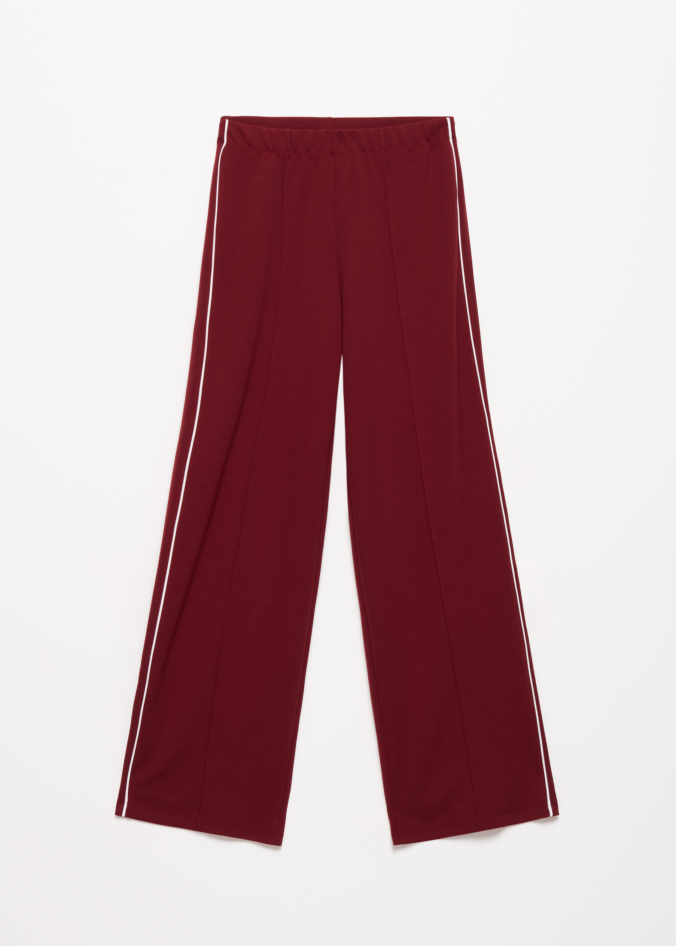 Wijde broek met streepdetail