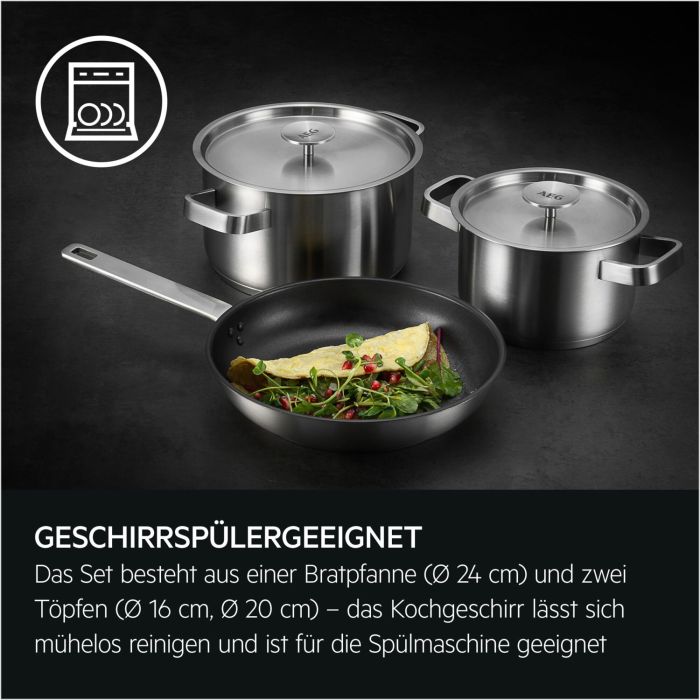 AEG Kochgeschirr-Set A3SS, Induktion