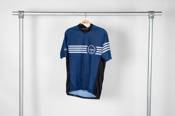 1987 TEAM Herren-Kurzarmtrikot  dunkelblau  S