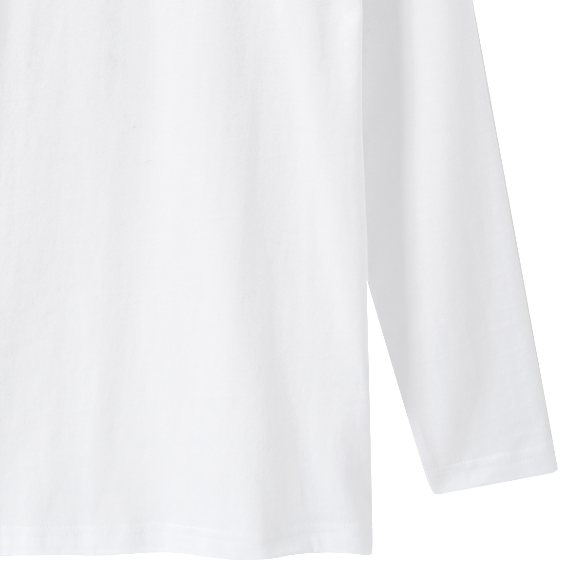 Famy Kinder Langarmshirt im Basic-Look weiss