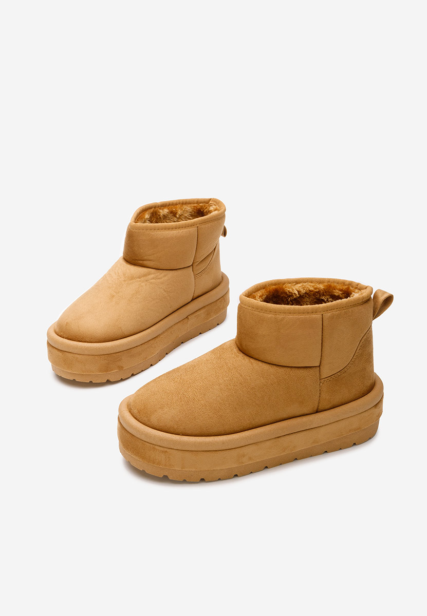 Bottes à plateforme chameau Libby