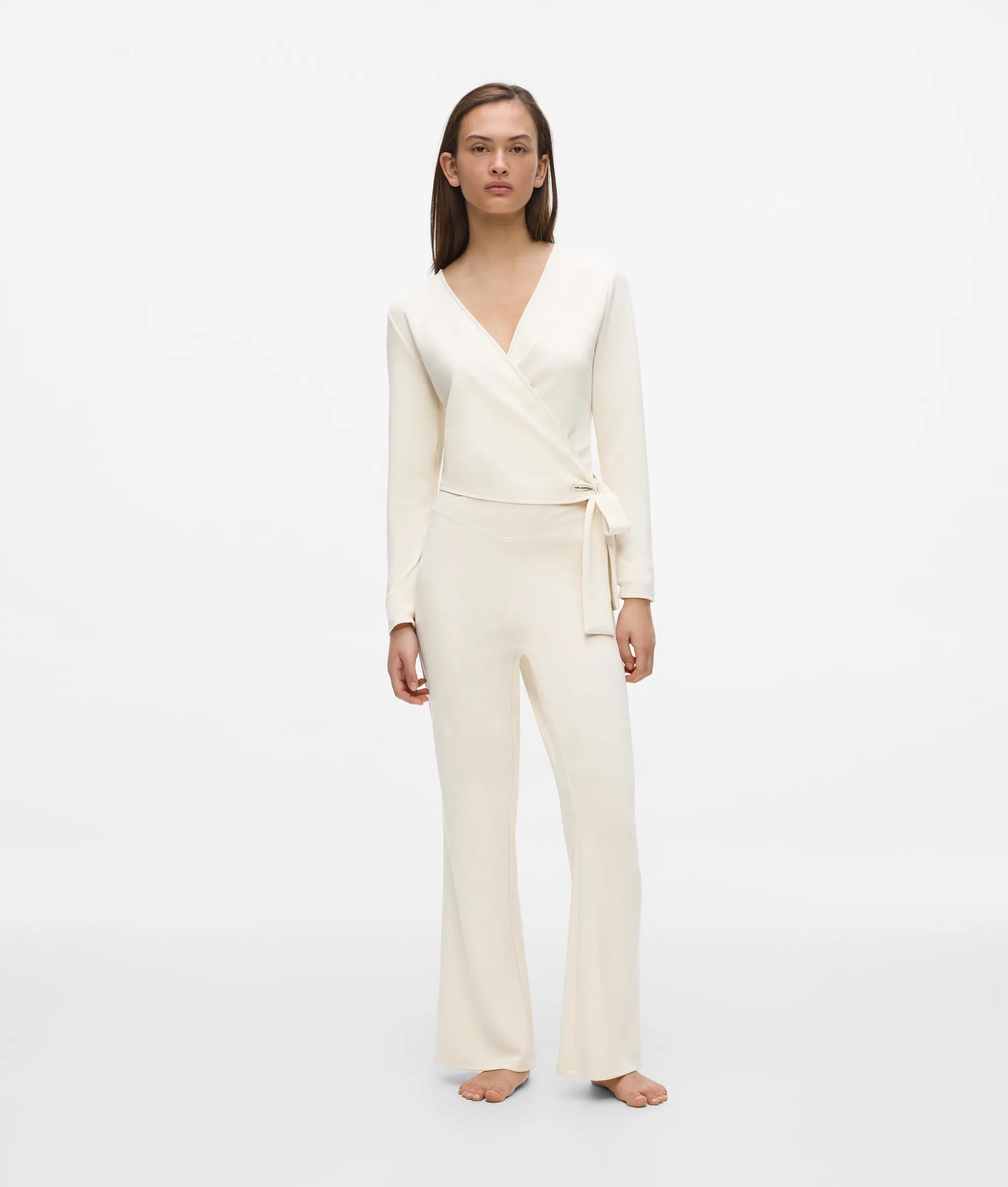 Loungewear broek met wijde pijpen
