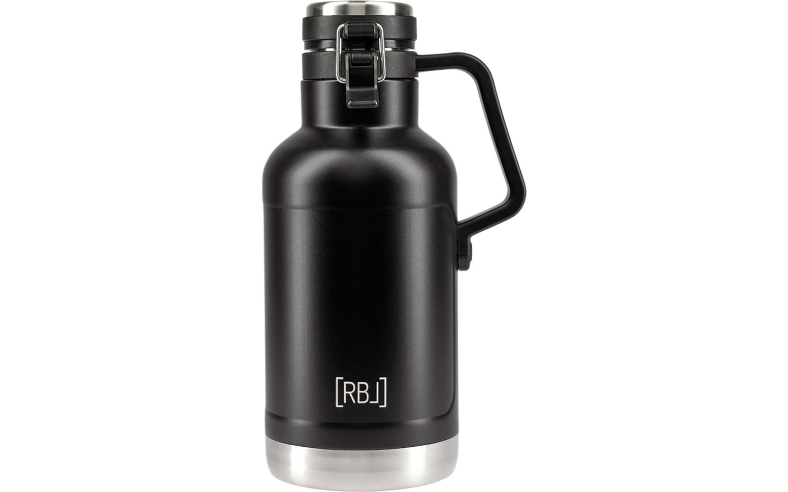 Rebel Outdoor Isolierflasche aus doppelwandigem Edelstahl 1900 ml schwarz